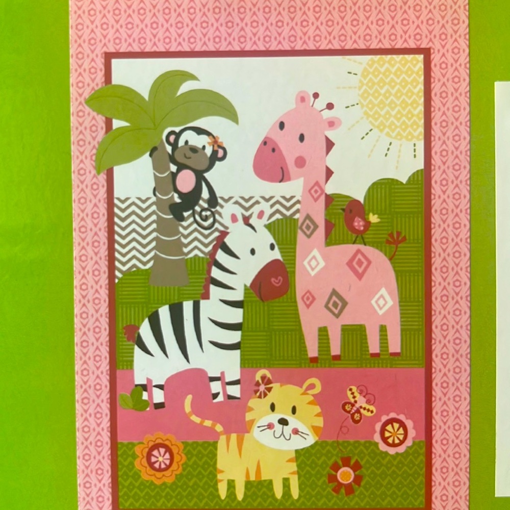 🤰🤱🏽Pink zoo Thick blanket